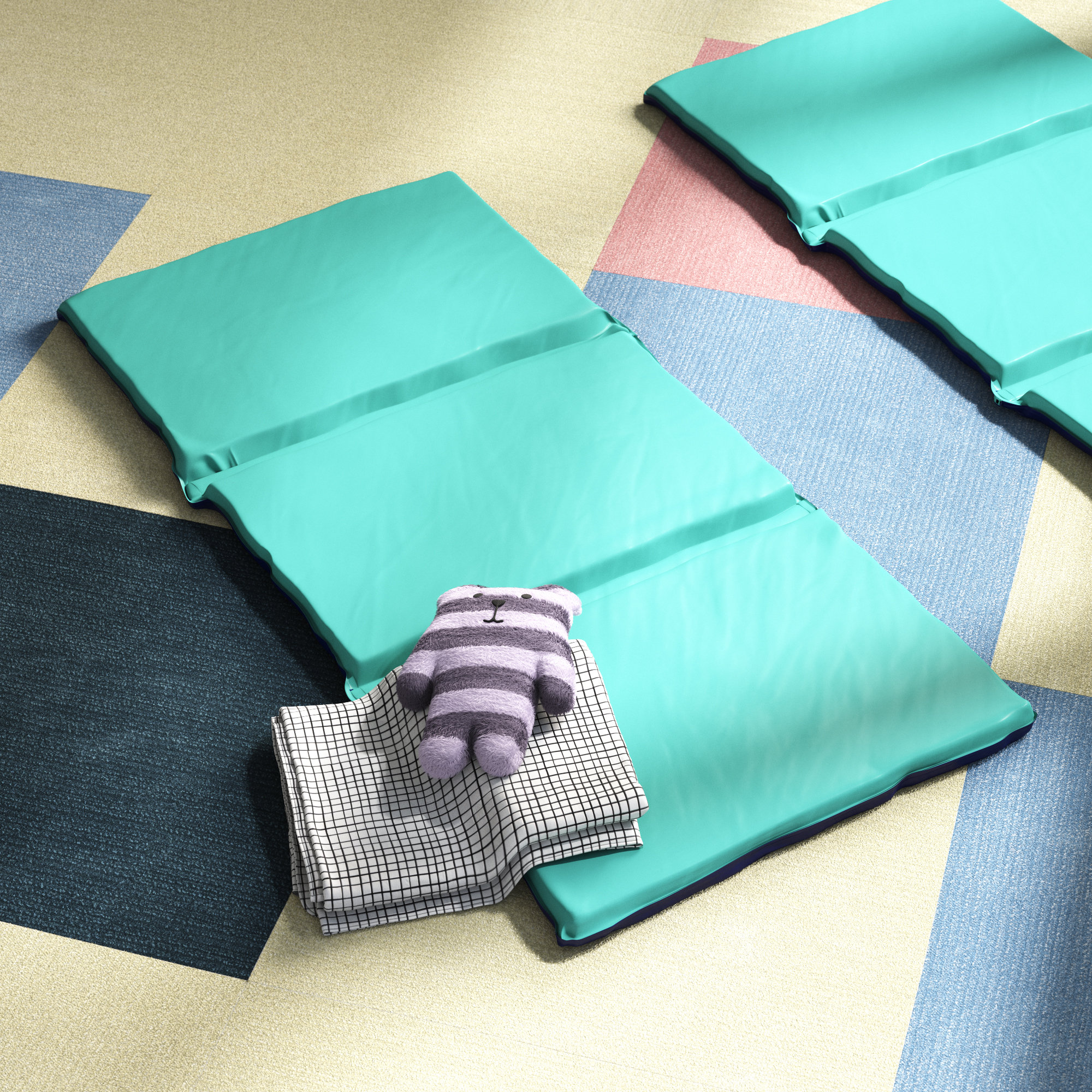 Children's Factory 2" Thick Folding Nap Mat & Reviews Wayfair