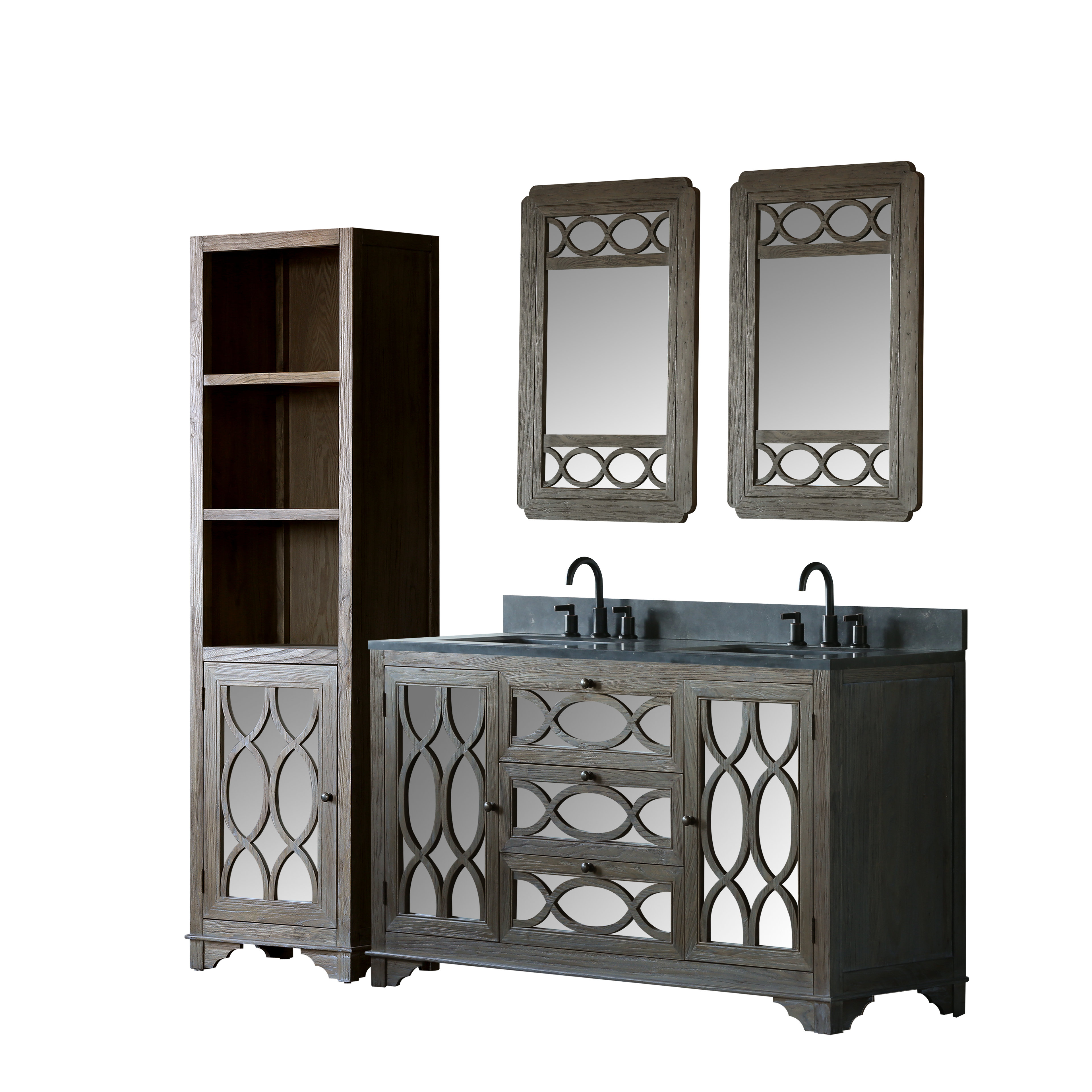 Rosecliff Heights Bimini 60'' Freestanding Double Bathroom Vanity with