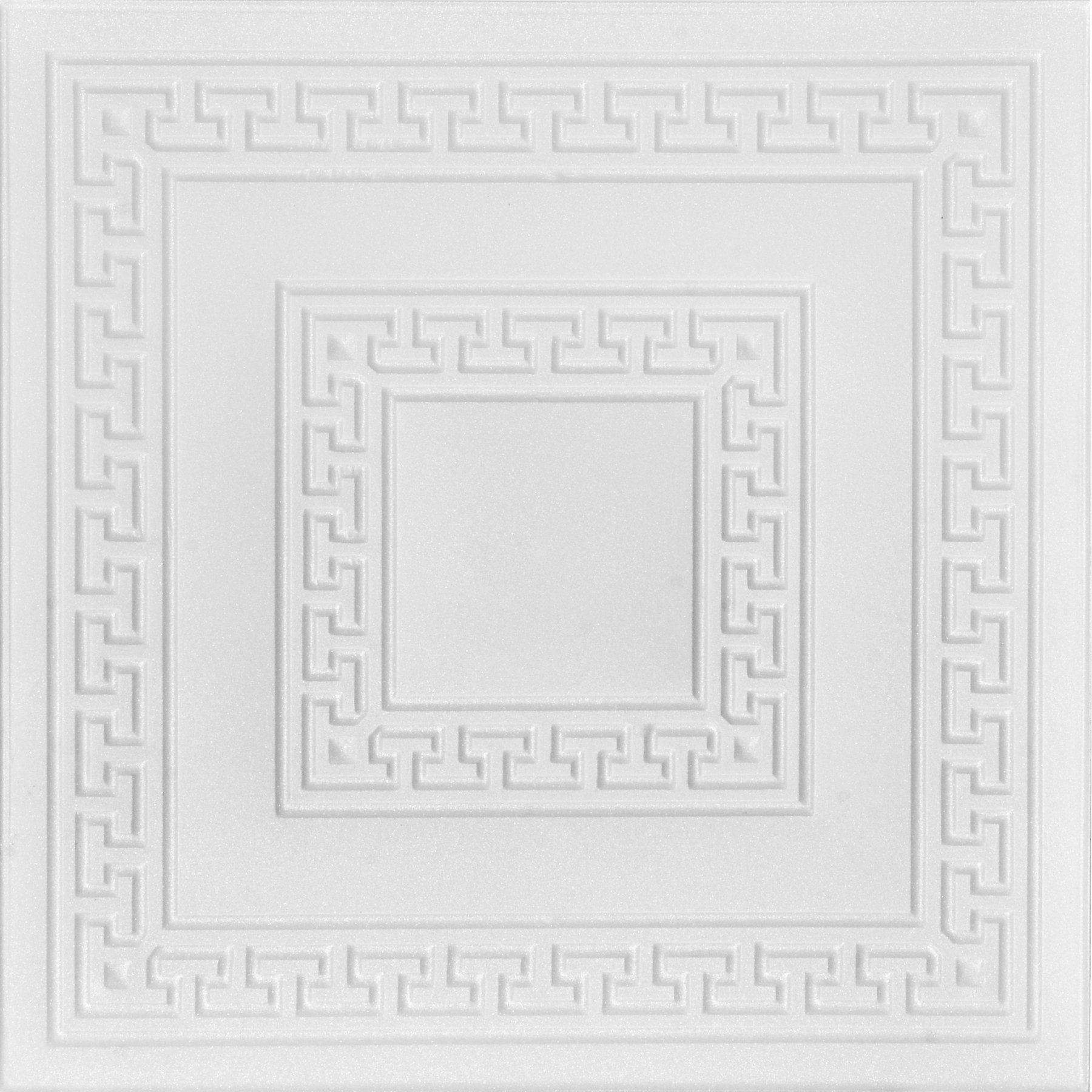 A La Maison Ceilings Greek Key 1.635 ft. x 1.635 ft. GlueUp