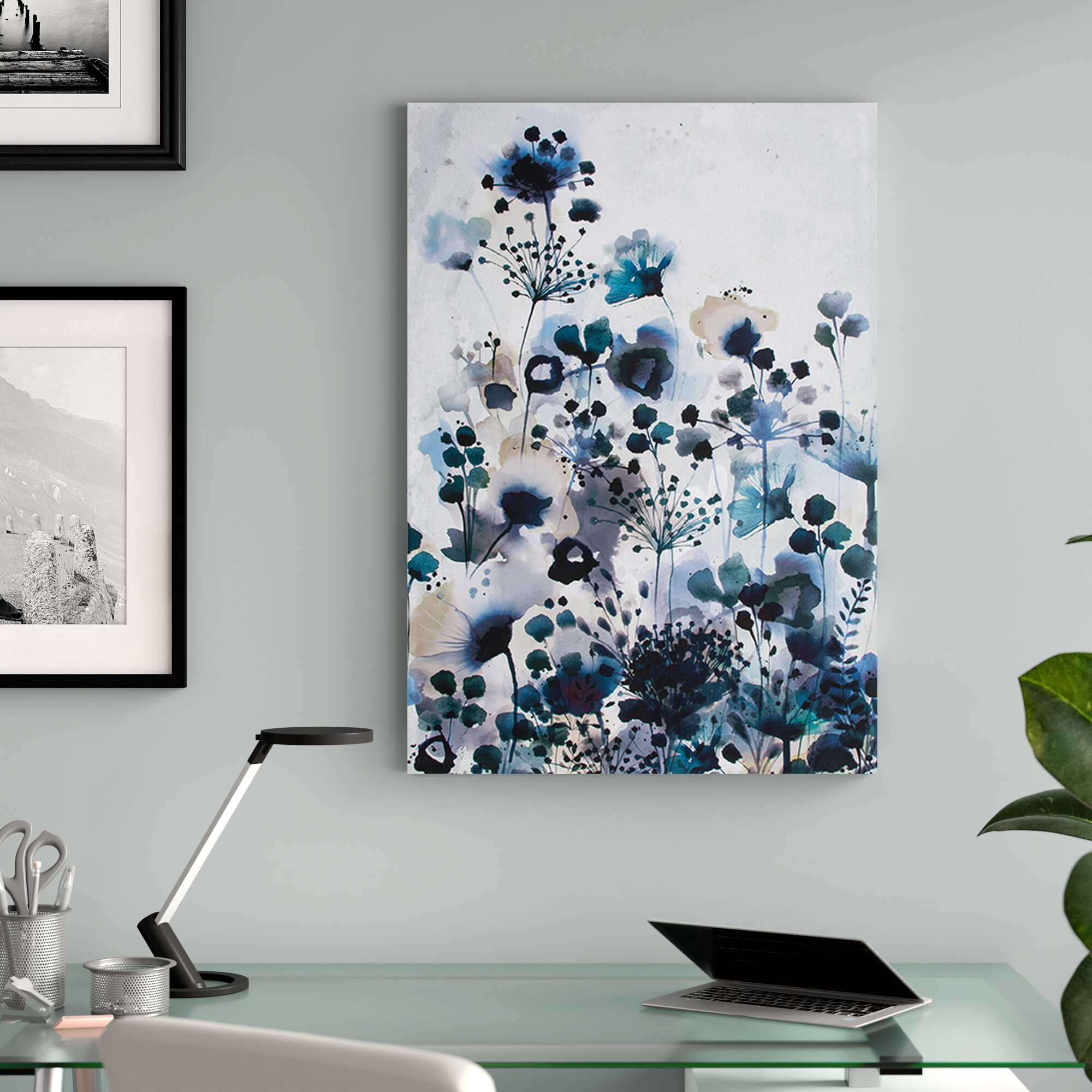 wayfair blue wall art