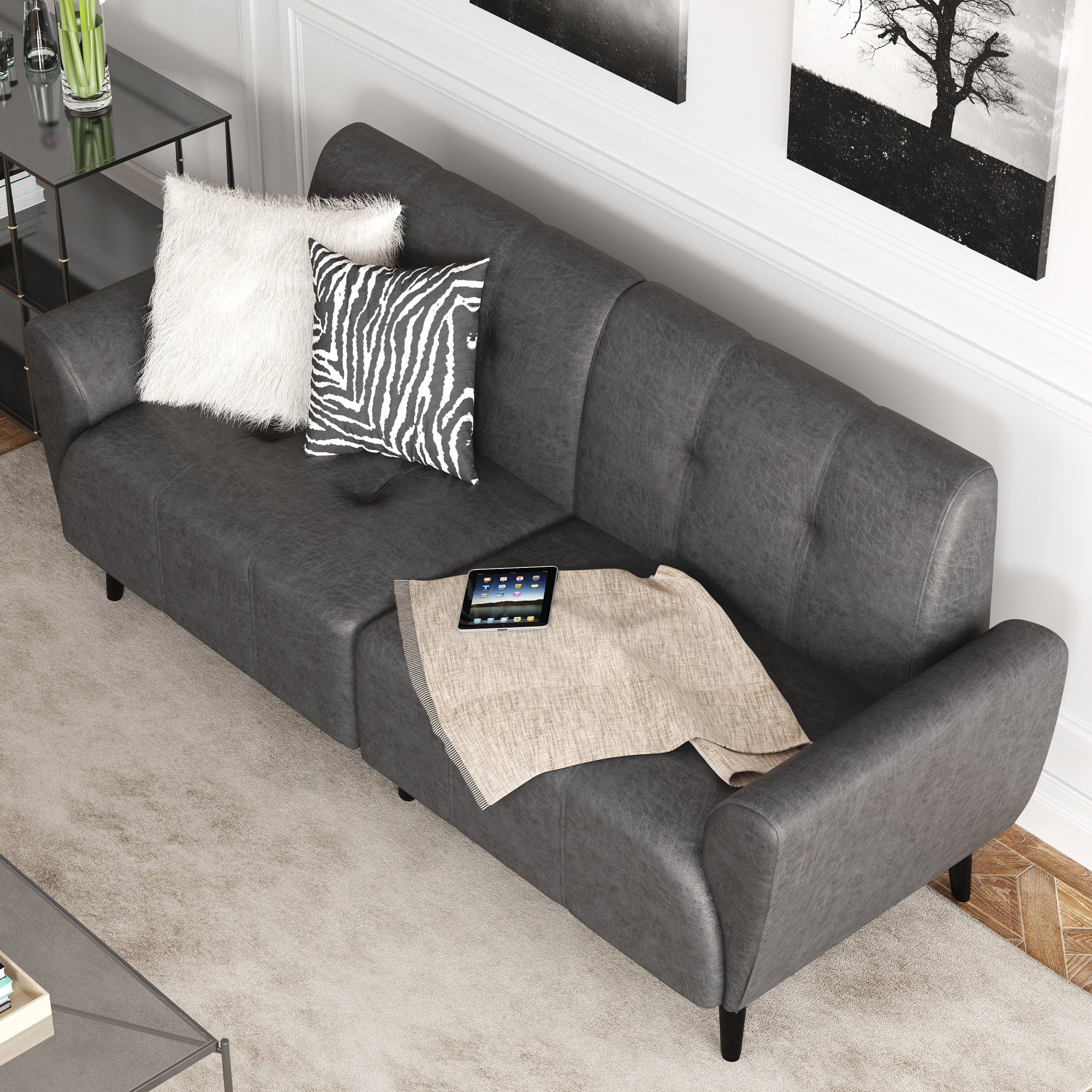 Corrigan Studio® 70.07'' Eucalyptus Wood Sofa Wayfair