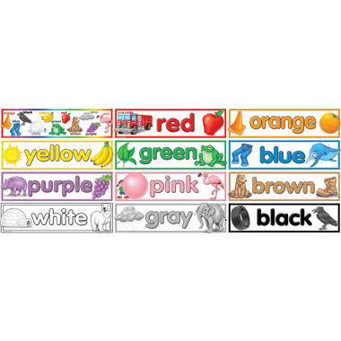 Trend Enterprises 21 Piece Colorful Crayons Bulletin Board Cut Outs Set ...