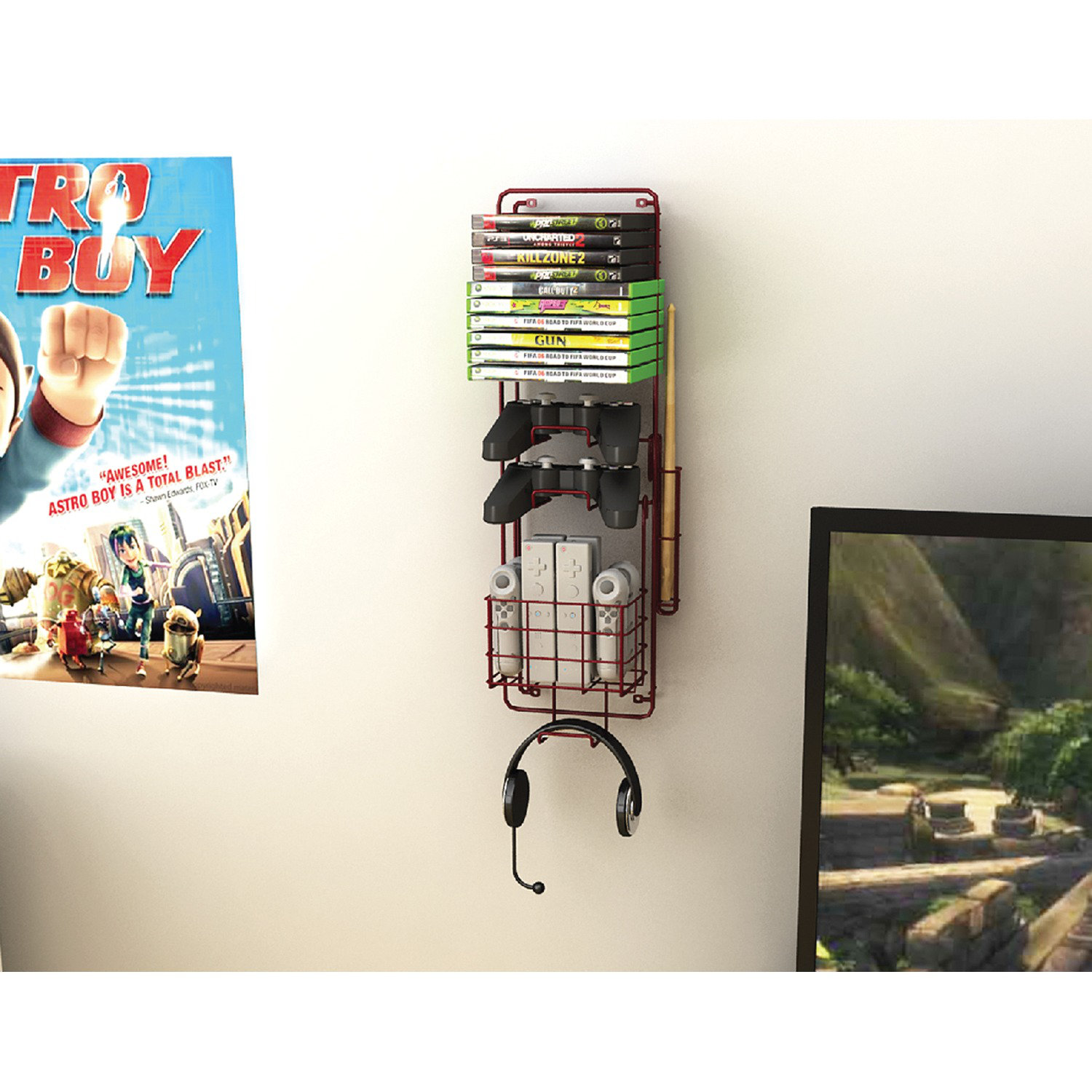 Rebrilliant Multimedia Wall Mounted Media Storage & Reviews Wayfair