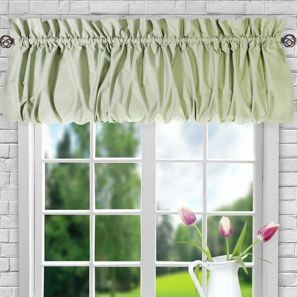 Home Solid Color Tailored Window Valance Sage Green Size 54" W x 18" L NEW 