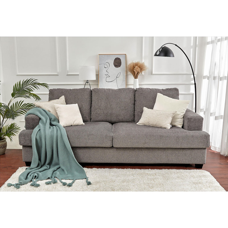 Wiskundig vergiftigen Agrarisch AMERLIFE Sofa, Deep Seat Sofa-Contemporary Chenille Sofa Couch, 97" Wide 3  Seater Sofa & Reviews | Wayfair