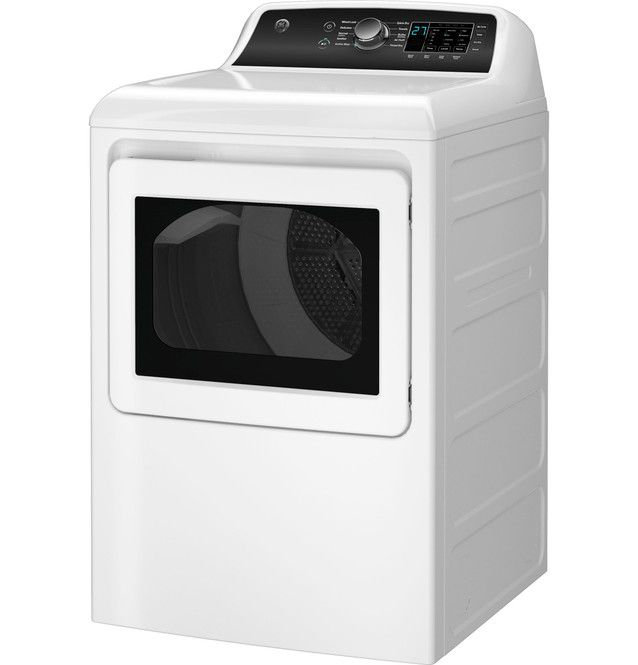 GE Appliances 7.4 Cubic Feet Natural Gas Dryer with Sensor Dry in White