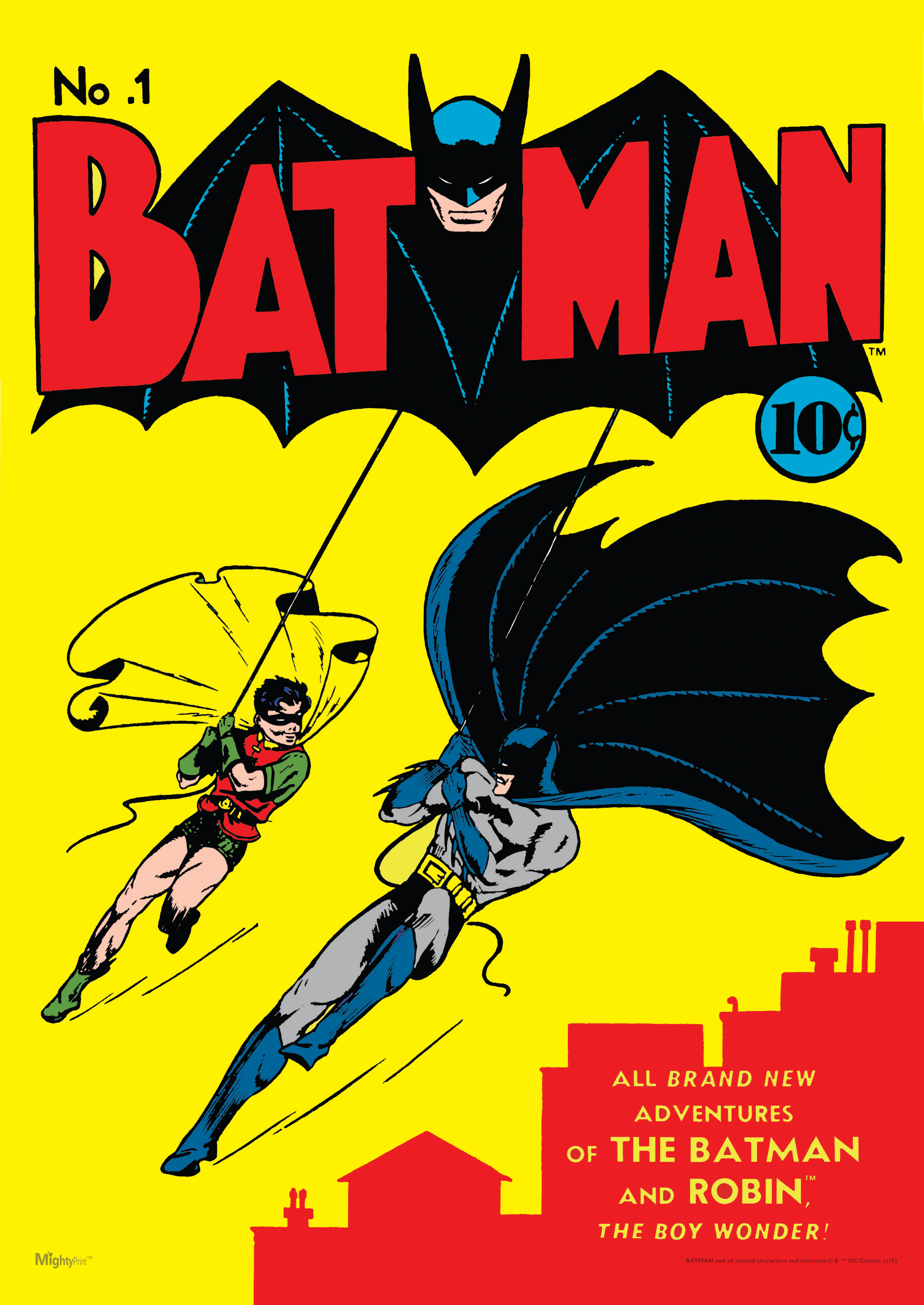 MightyPrint Batman and Robin Comic Book Number 1 Wall Decor | Wayfair