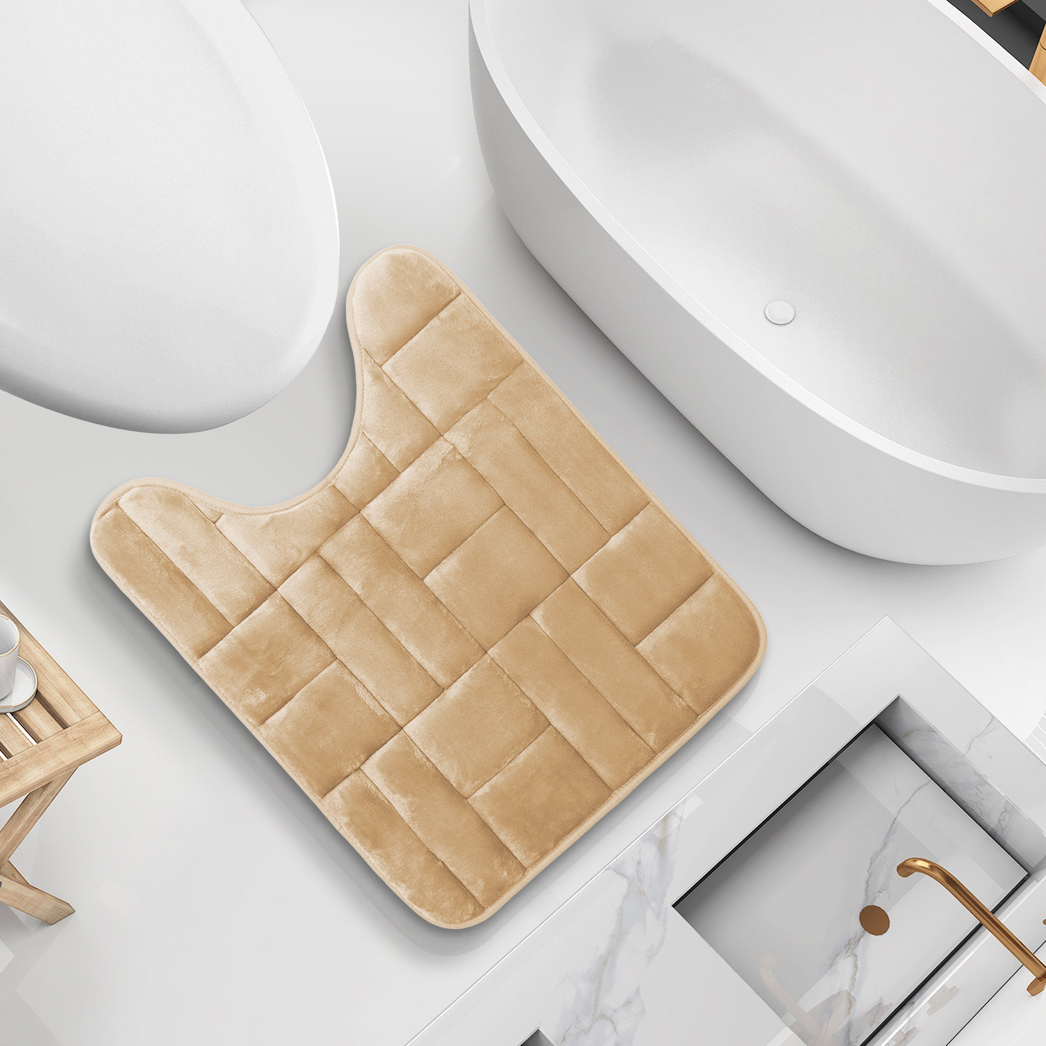 Clara Clark Ultra Soft Absorbent Memory Foam Contour Mat Wayfair