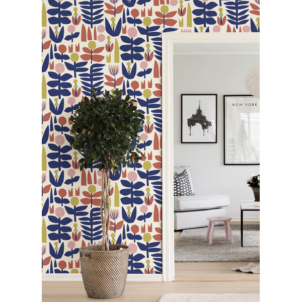 Leah Duncan Peel & Stick Floral Wallpaper & Reviews | Wayfair