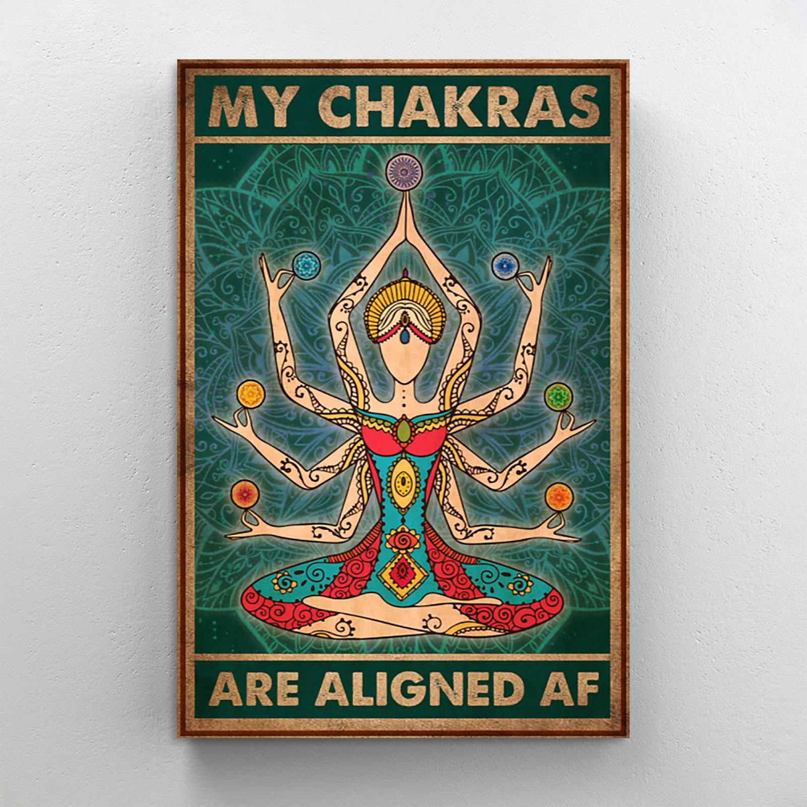 Trinx My Chakras Are Aligned Af Vintage Yoga Meditation My Chakras Are ...