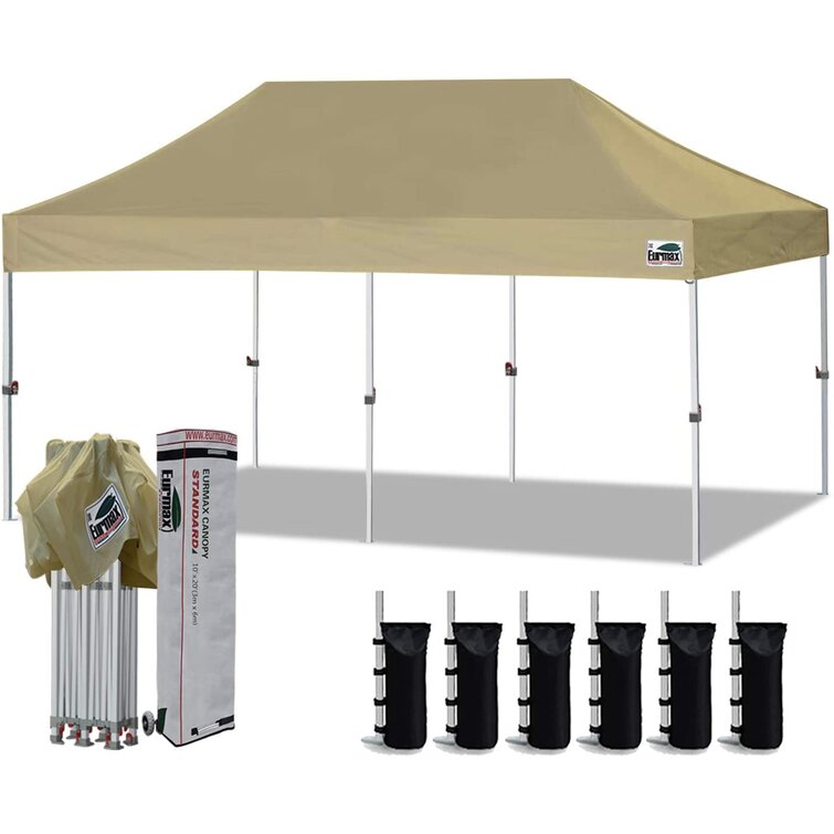 helling grens besteden Arlmont & Co. Jeg 10'x20' Ez Pop Up Canopy Tent Commercial With Heavy Duty  Roller Bag & Reviews | Wayfair