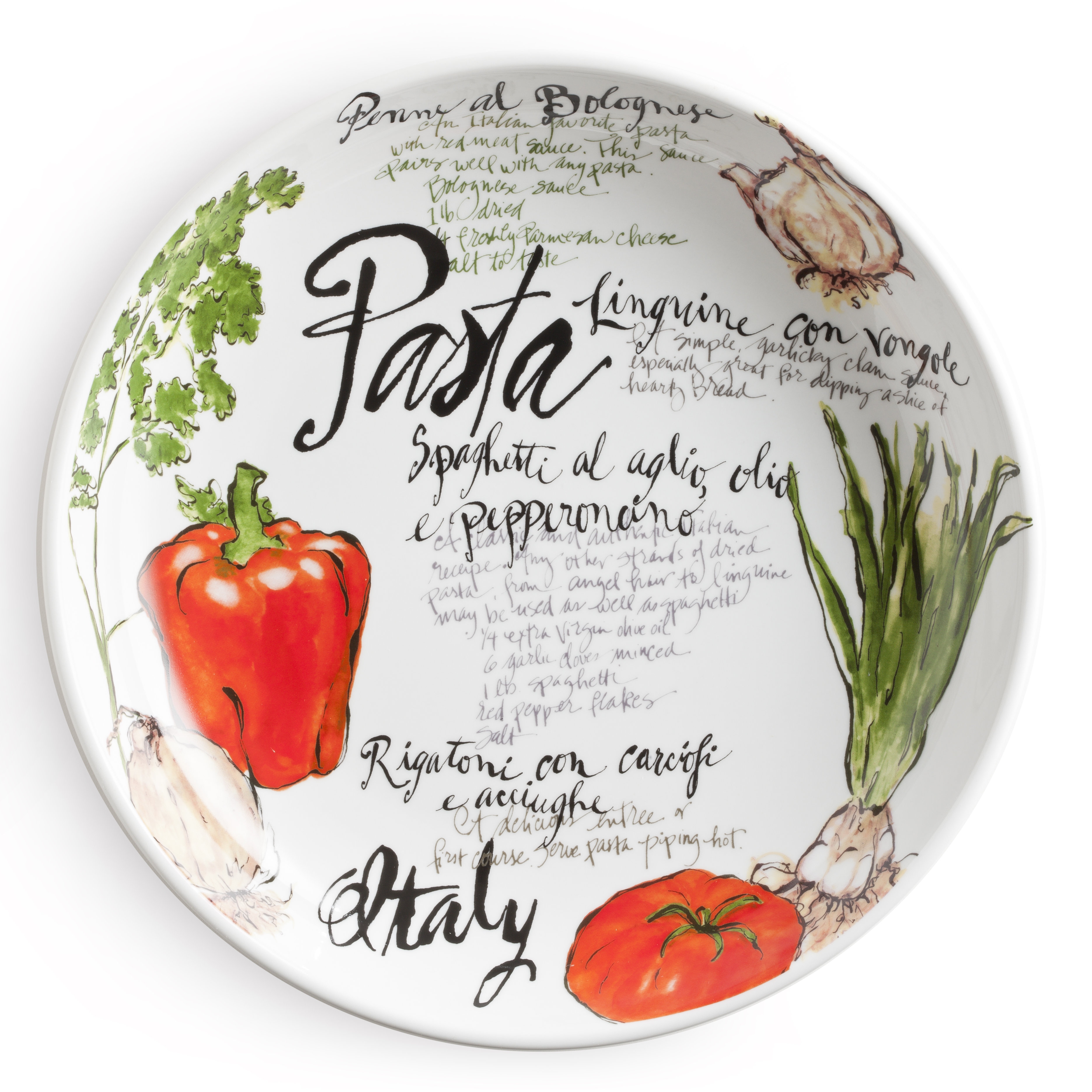 Rosanna Pasta Italiana Porcelain China Serving Bowl & Reviews Wayfair