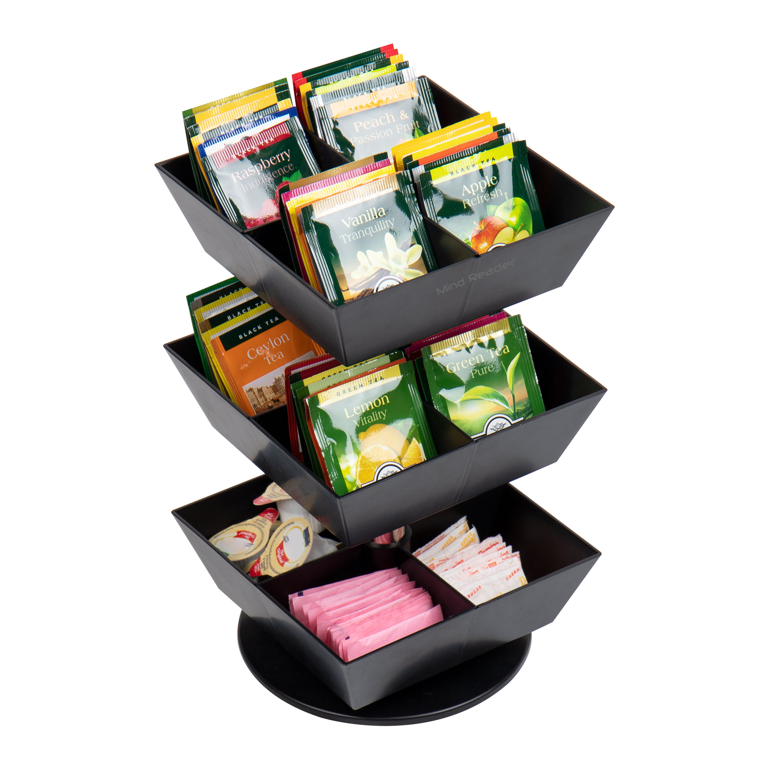 Mind Reader Anchor Collection, 3Tier, Tea And Condiment