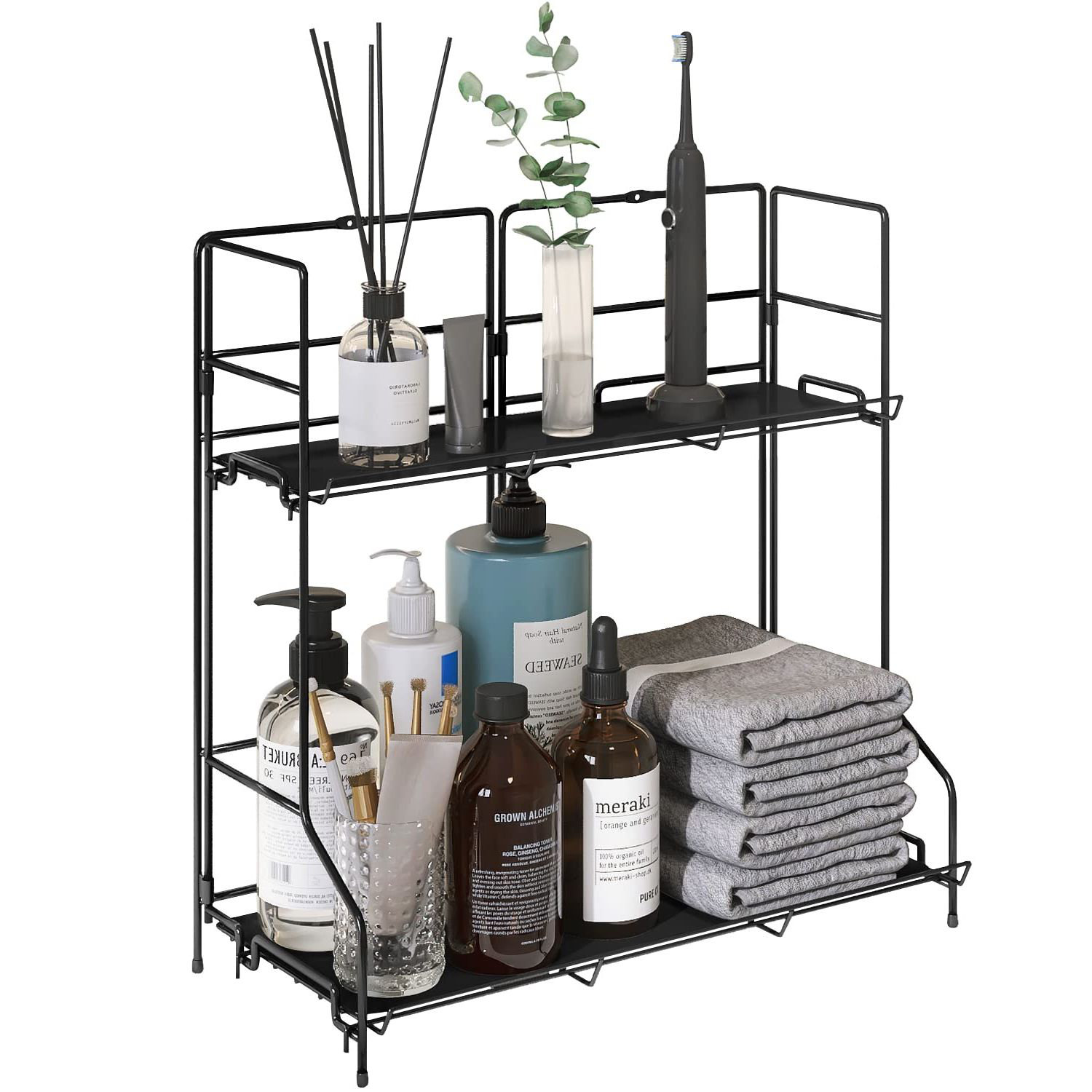 Rebrilliant Liederman Metal Freestanding Bathroom Shelves Wayfair