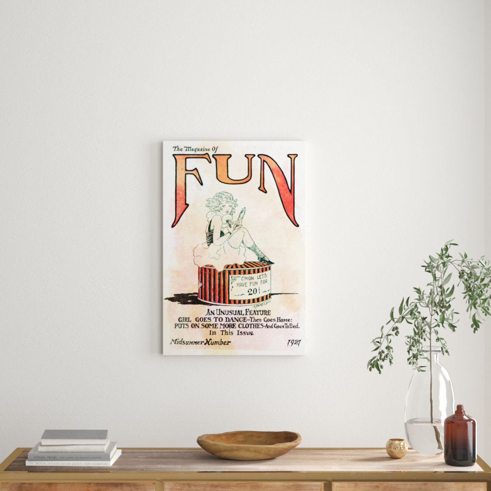 'Lets Have Fun' Graphic Art Print on Canvas