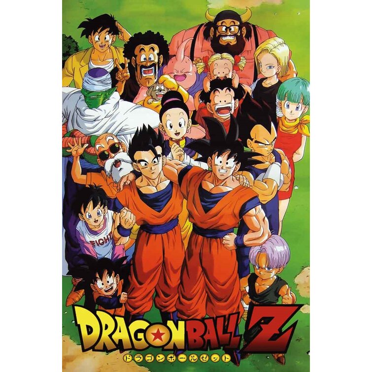 Buy Art For Less Dragonball Z Group Characters Animation - Graphic Art |  Wayfair