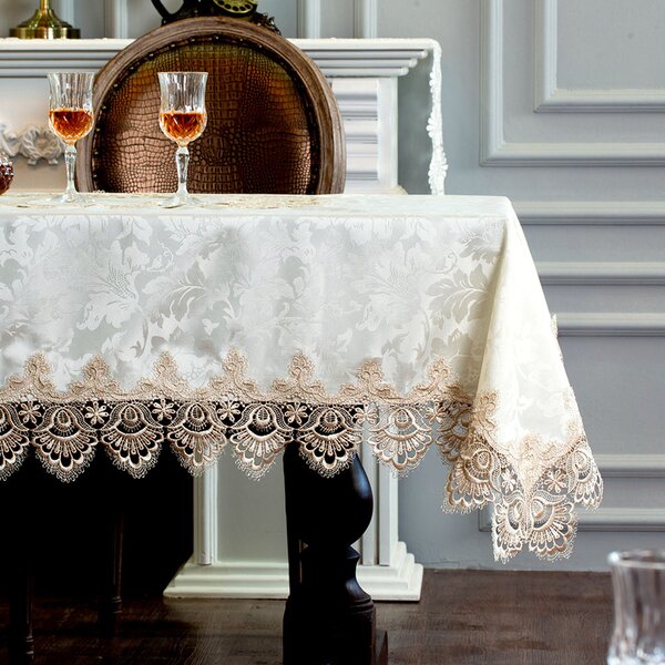 Top Quality Classic Premium Luxury Damask Fabric Table Cloth All Sizes & Shapes