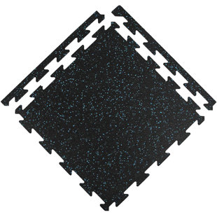 Cobalt Blue Indoor HQ Round Stud Rubber Flooring Tiles 50cm x 5mm thick 