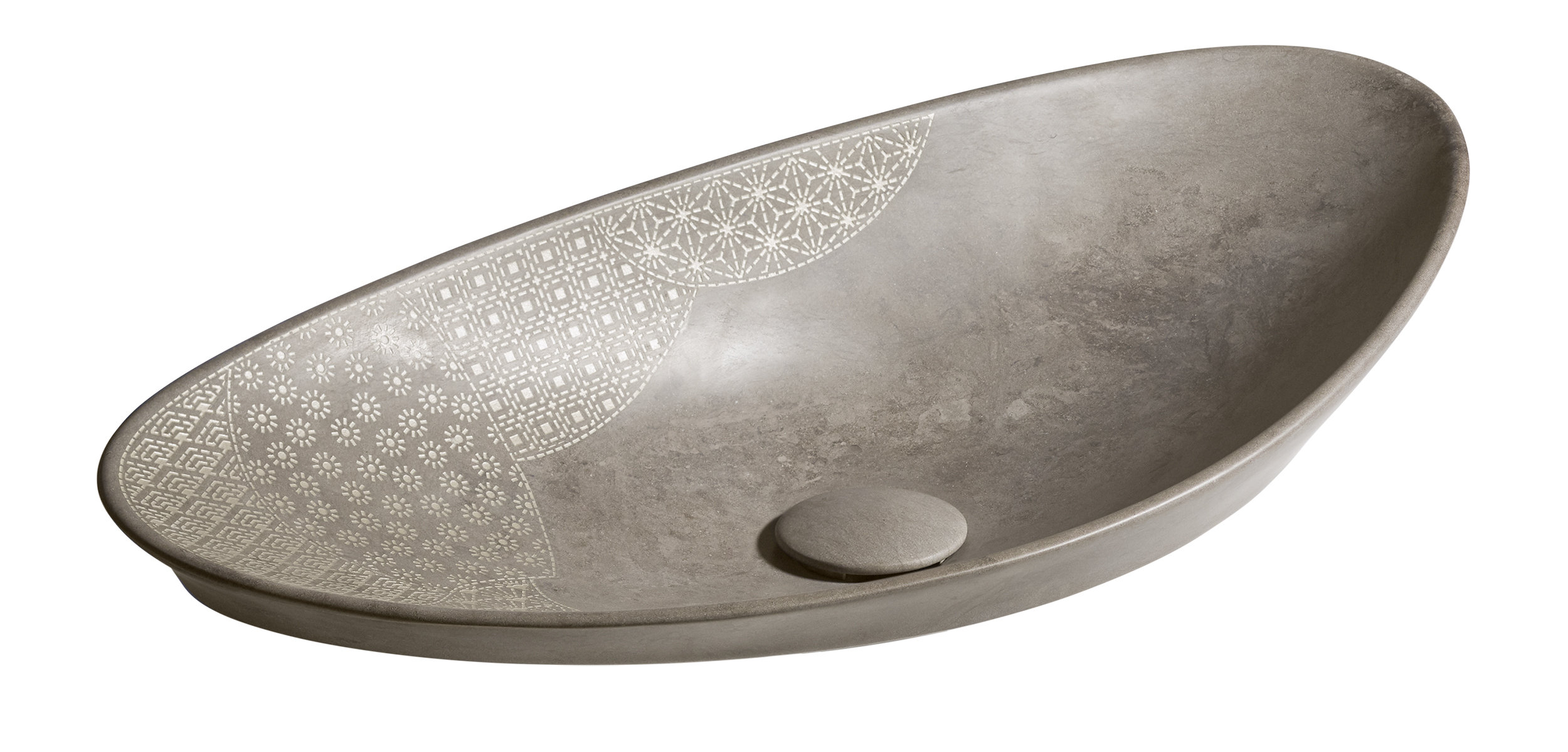 KOHLER Kensho, ARTIST EDITIONS Asymmetrical Oval Vessel Bathroom Sink
