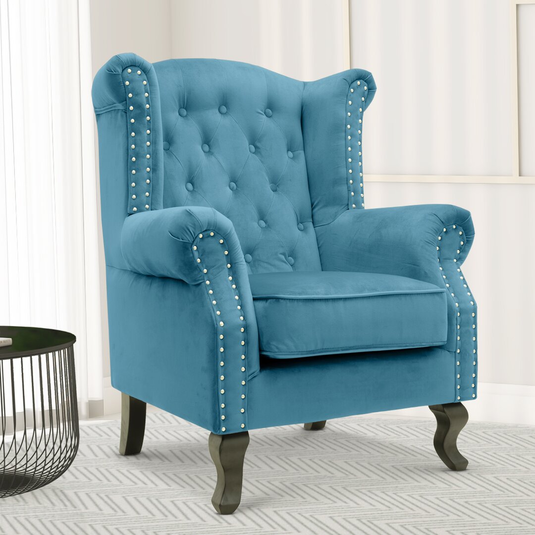 Hayden Wingback Chair blue