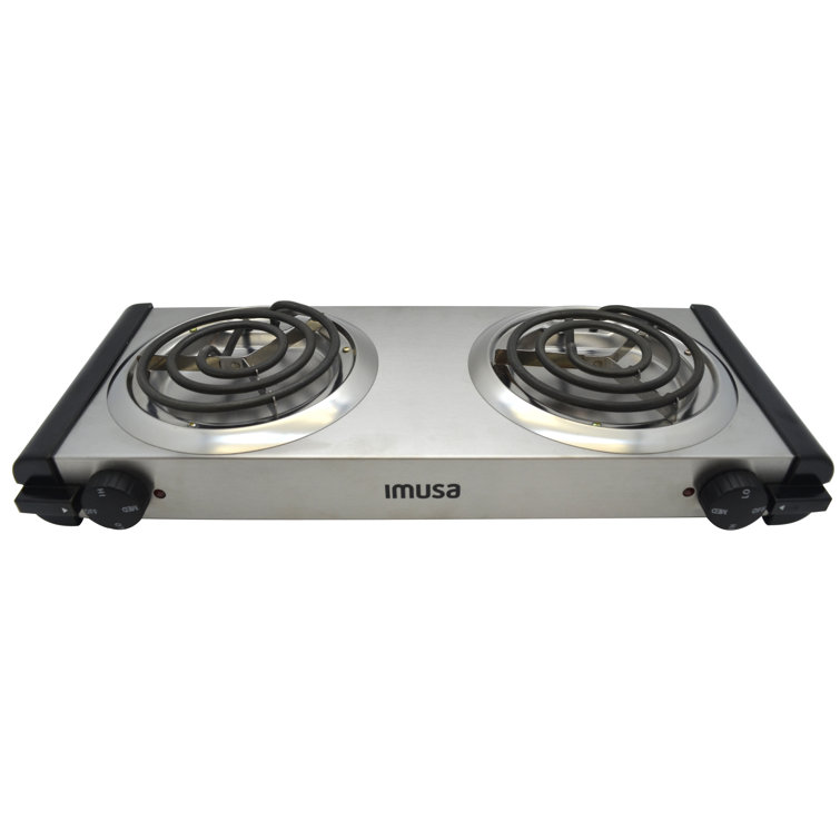 imusa double burner hot plate