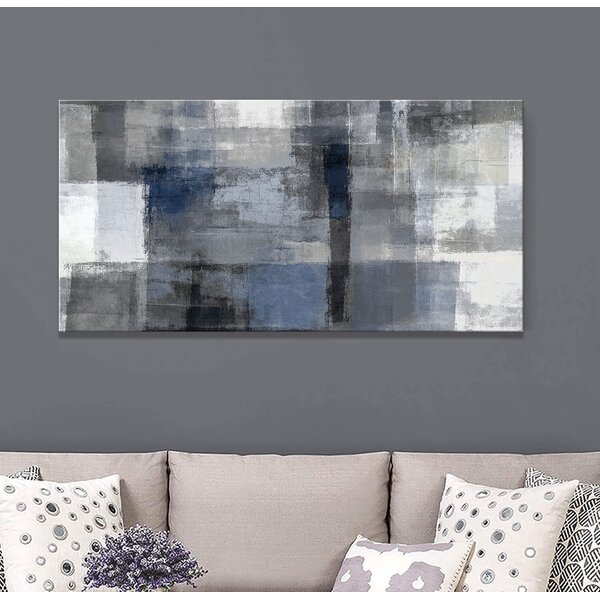 Abstract Blue Smoke Fog Canvas Poster Art Unframed Picture Wall Home Decor Gifts 