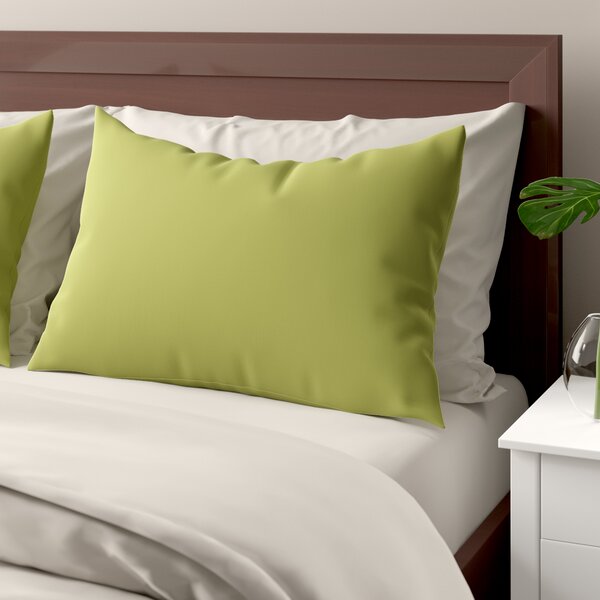 Housewife Plain Dyed Pillow Case Pair Cotton Blend Polyester 48cm x 74cm 