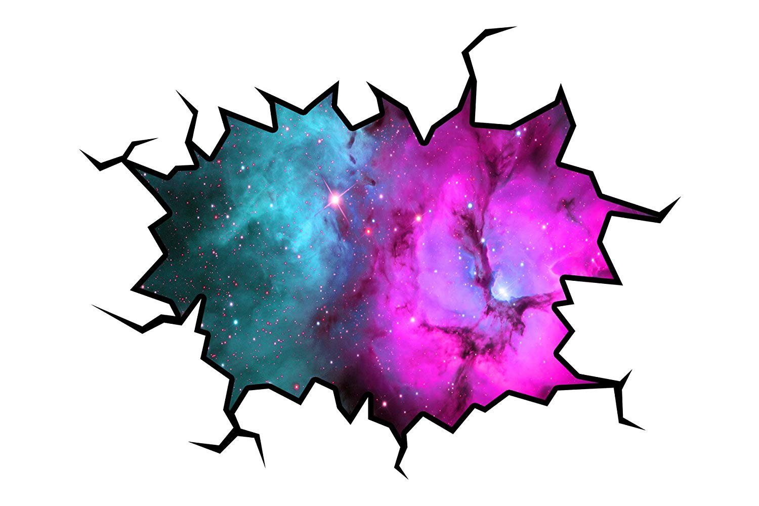 East Urban Home Nebula Galaxy Wall Decal Outer Space Cosmic Sticker Hole Wayfair