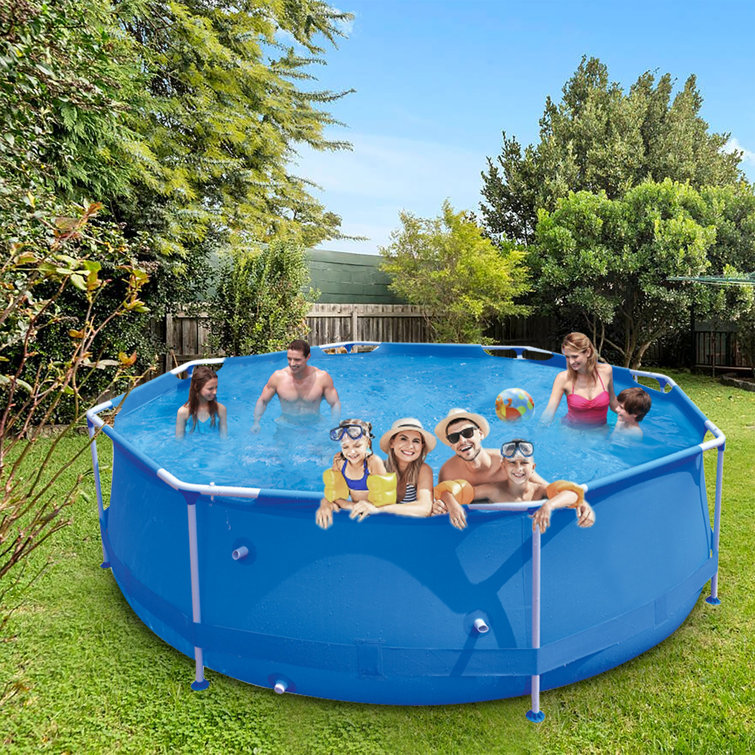 inflatable pool with stand