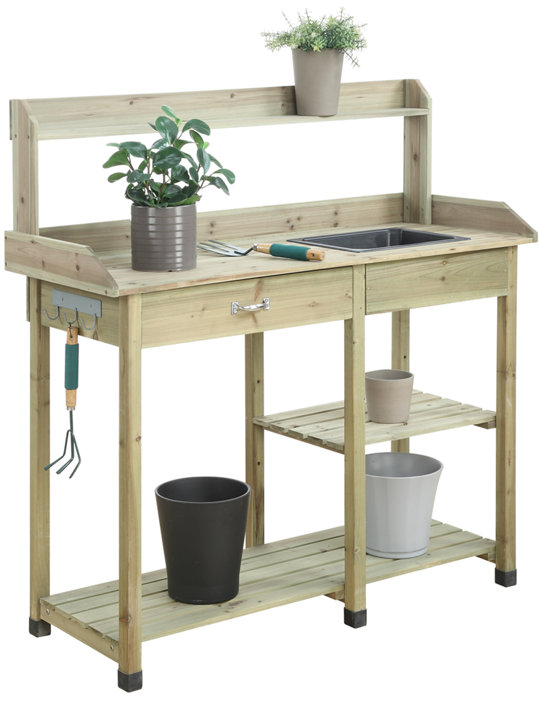 Loon Peak® Jackson Fir Potting Bench & Reviews Wayfair