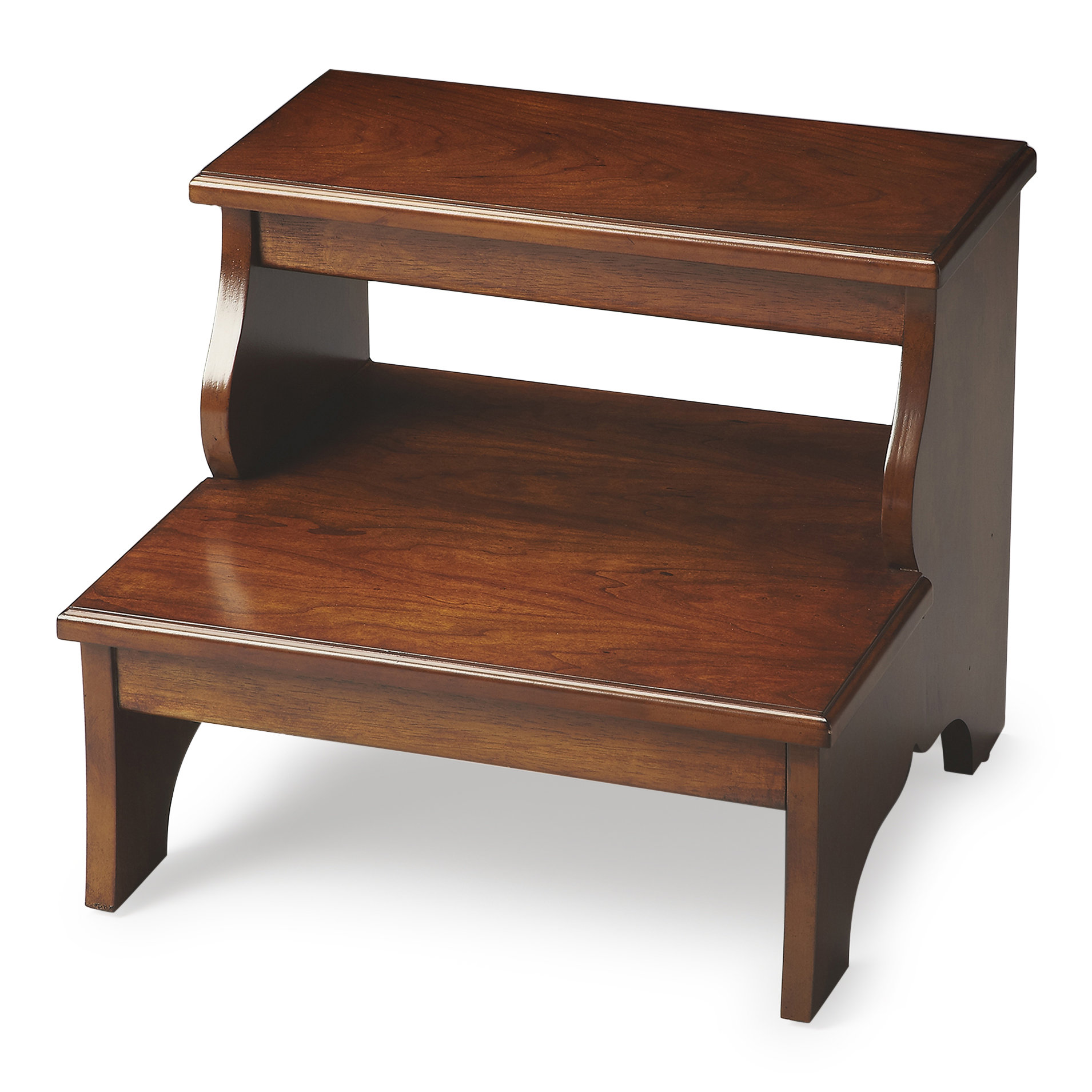 Red Barrel Studio® Hatem 2 Step Wood Step Stool with 375 lb. Load