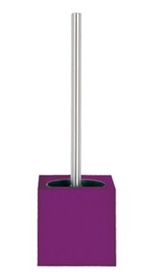 Purple Plastic Free Standing Bathroom Toilet Cleaning Brush Cleaner with Holder 