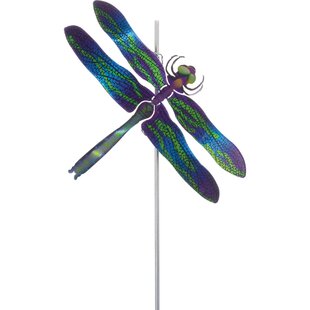 Lawn Ornament Shefio Solar Garden Dragonfly Stake Lights Outdoor Lawn Decor Garden Decoration Delightful Metal Yard Art Decor with Colorful Look & Personalities Unique Gift 