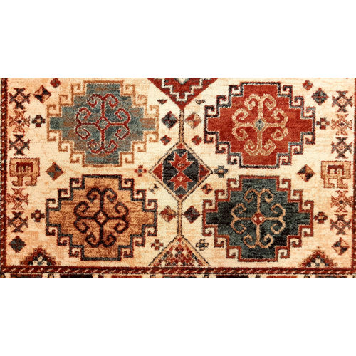 Lark Manor Abbeville Wool Cream/Red Area Rug & Reviews | Wayfair.co.uk