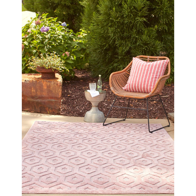 Langley Street Hearon Pink Indoor/Outdoor Rug & Reviews | Wayfair