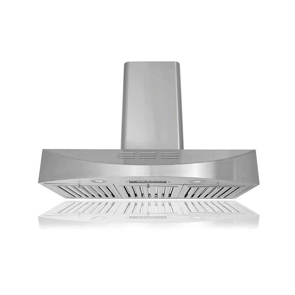 Kobe Range Hoods Brillia 36 Inches 400 Cubic Feet Per Minute CFM Ductless Wall Mount Range Hood