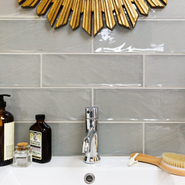 Light Gray Subway Tile | Wayfair