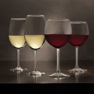 Stolzle Eclipse Set of 6 Wine Glasses German Crystal Wine Glasses Stemmed Clear 