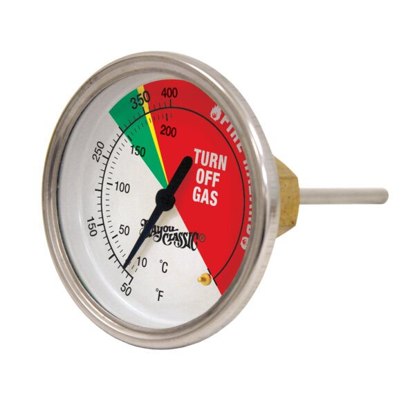 Bayou Classic 5025 12" Stainless Steel Thermometer 22665 