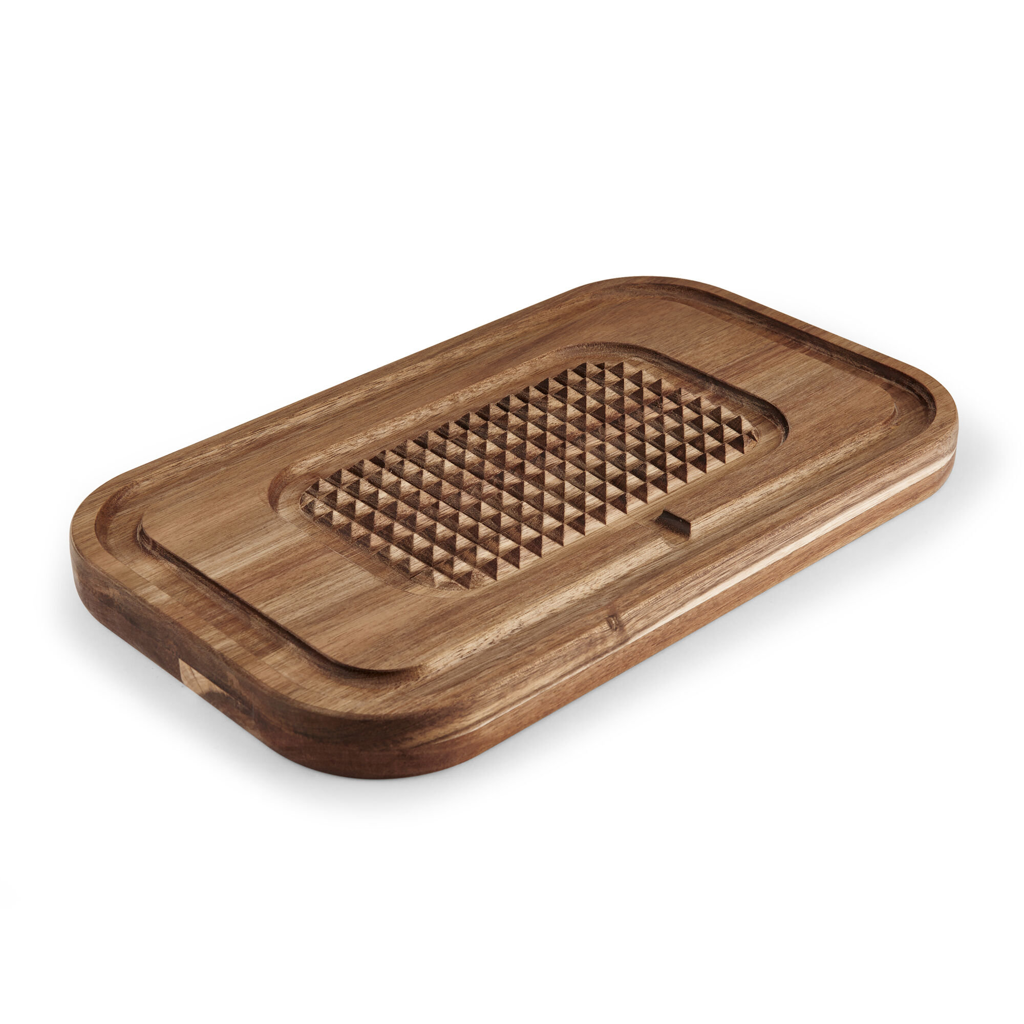 Farberware Acacia Wood Cutting Board With Juice Groove And Handles, 9. ...