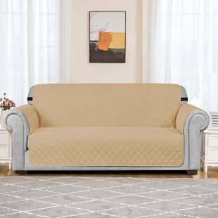 CHOCOLATE LOVESEAT COVER FURNITURE PROTECTOR SOFT QUILTED THE ULTIMATE COVER 