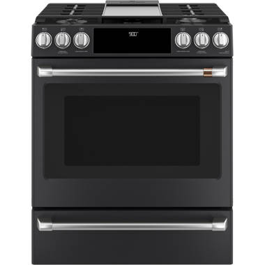 slide in electric range with grill