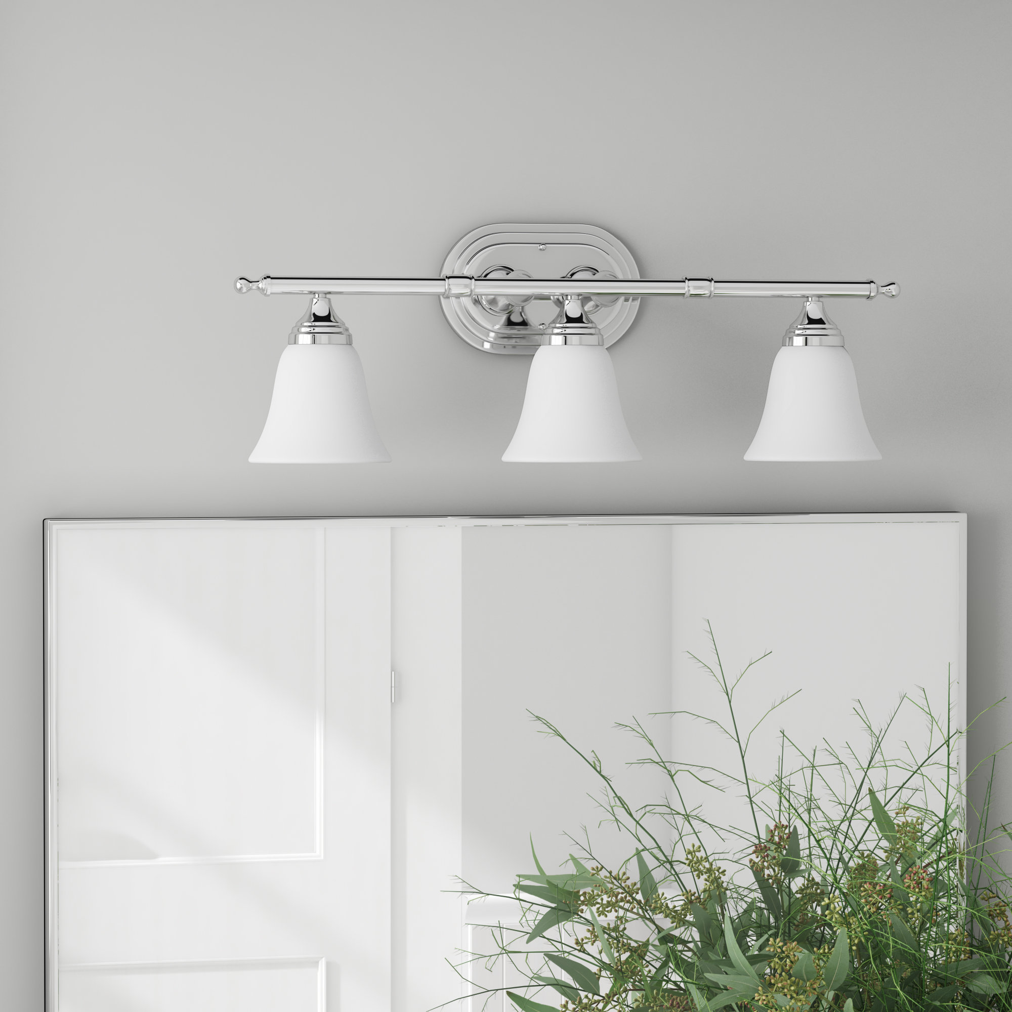 Charlton Home® Breese 3 Light Dimmable Vanity Light & Reviews Wayfair