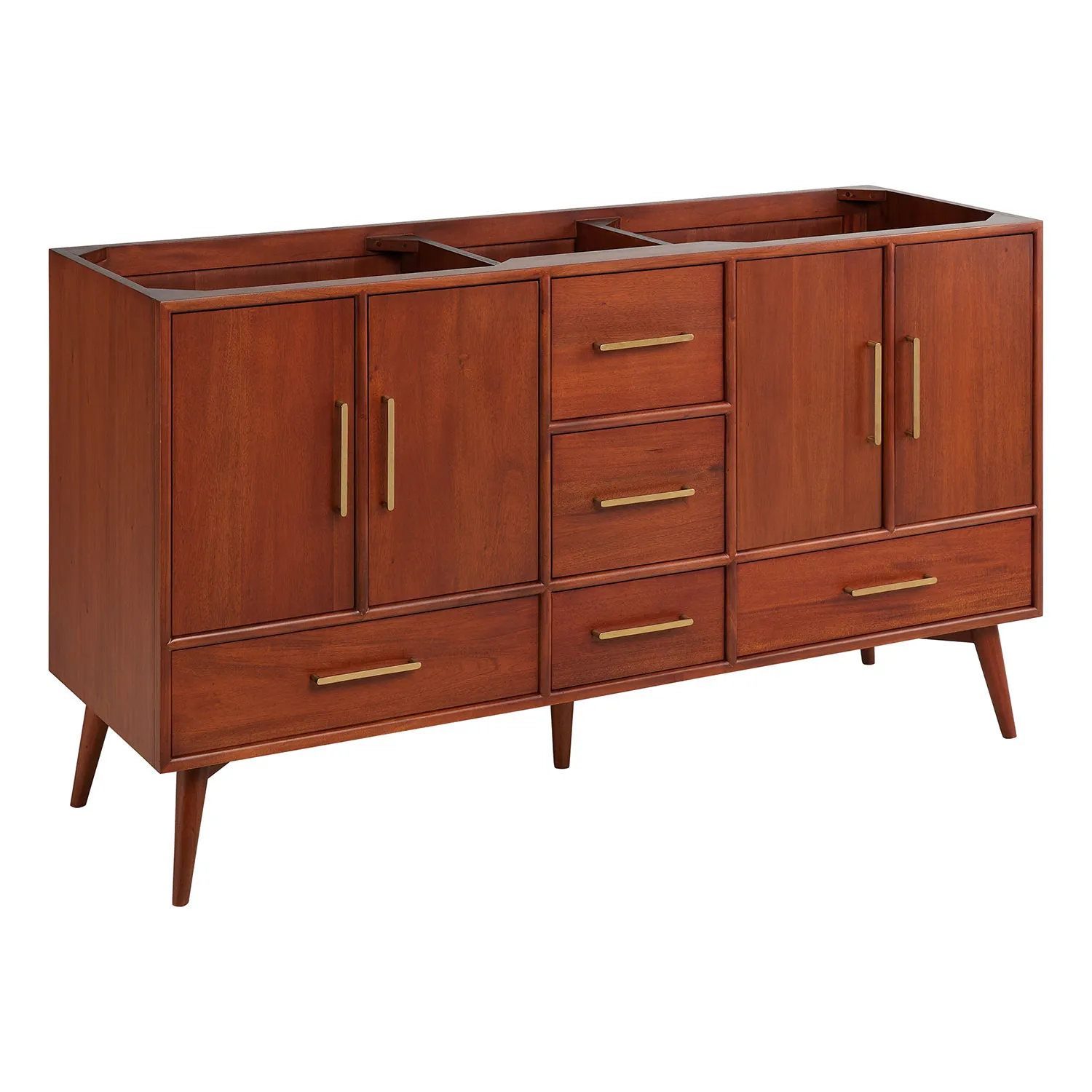 Signature Hardware 60" Novak Double Bathroom Vanity Only