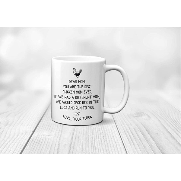 Chicken Mug Gift For Chicken Lover Friend Farmhouse Coffee Tea Cup Rise Shine 