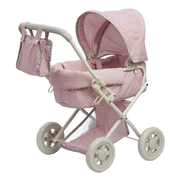 2 In 1 Magestic Princess Kids Dolls Pram Carrycot Stroller Buggy Baby Carrier 