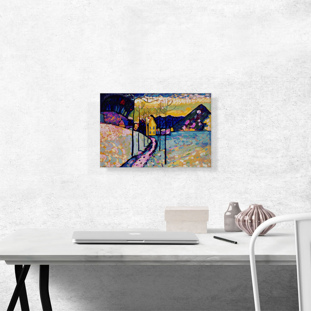  ARTCANVAS Winter Landscape 1909 by Wassily Kandinsky - Wrapped Canvas 