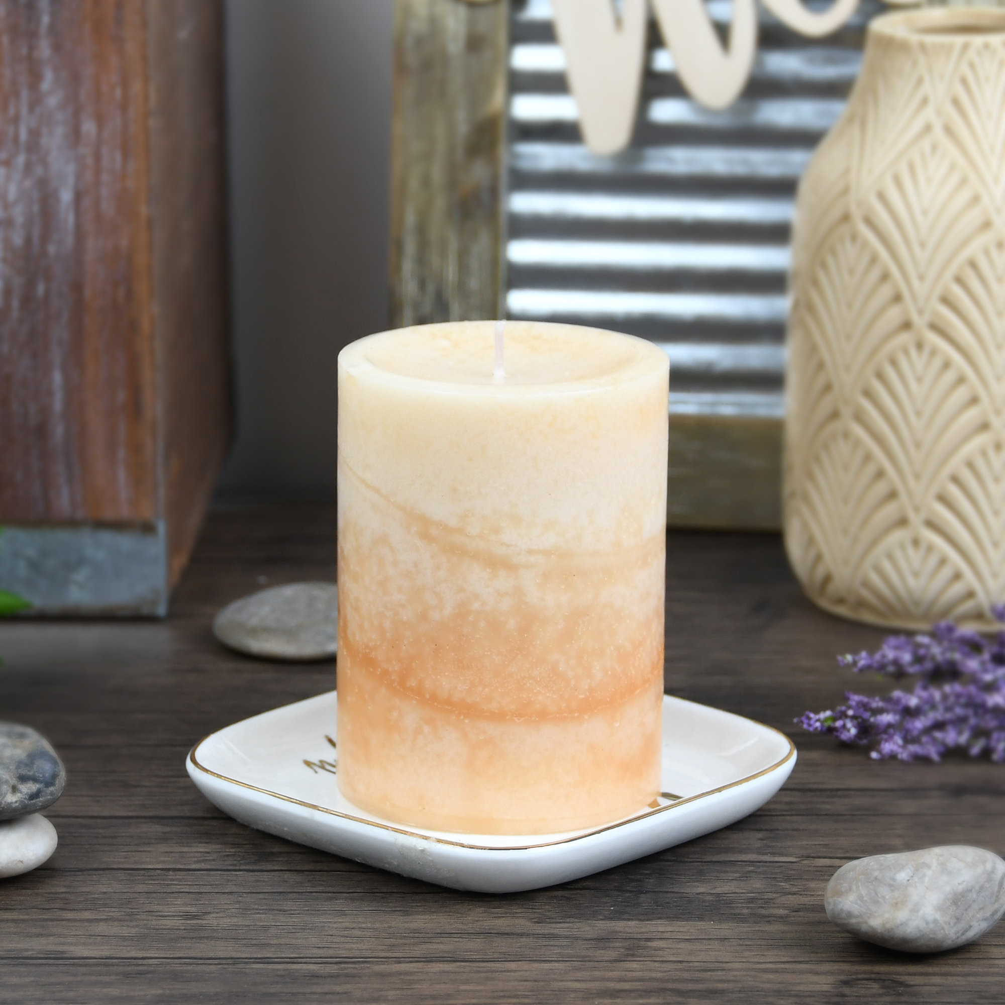 Symple Stuff Cuban Vanilla Scented Pillar Candle & Reviews Wayfair