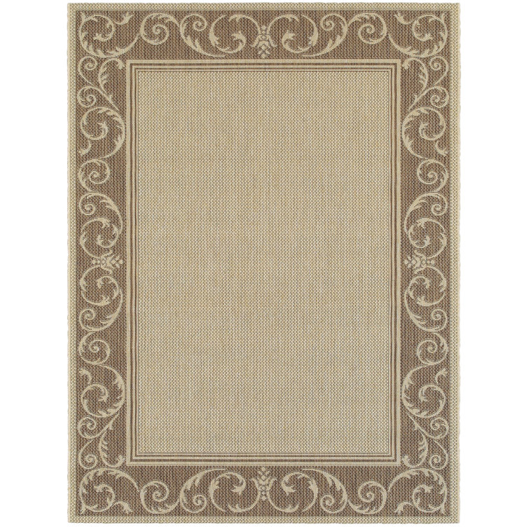 Three Posts™ Roessler Flatweave Beige/Tan Indoor/Outdoor Rug & Reviews ...