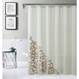 E by design Solid Shower Curtain Taupe